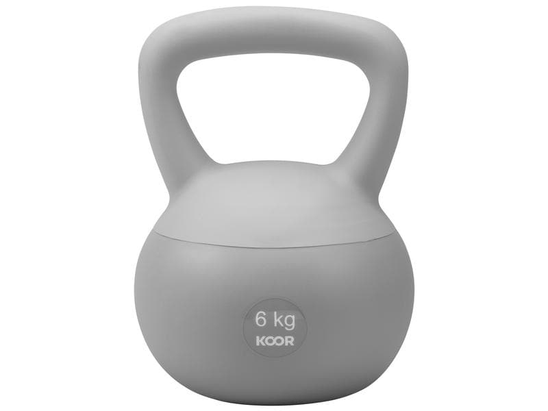 KOOR | Kettlebell Paalla Soft, 6 kg | 19.3x19.1x28.5cm, PVC / Sand