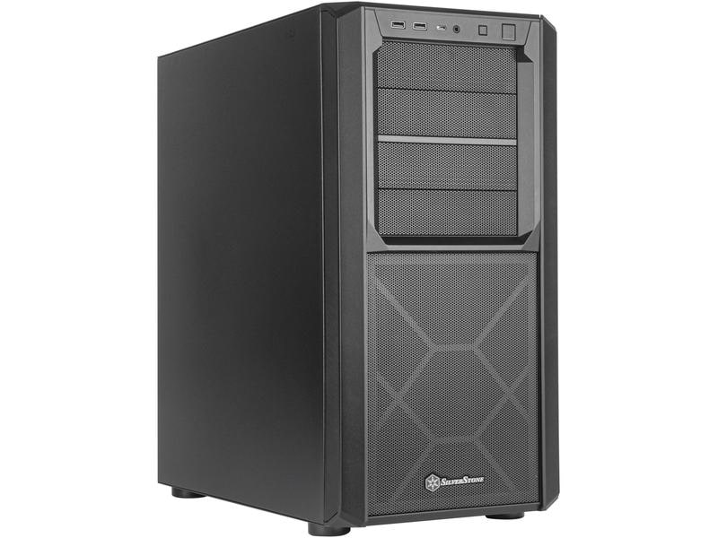 SilverStone | Tower SST-SED1-B schwarz, o. NT | ATX, Stahl, Kunststoff