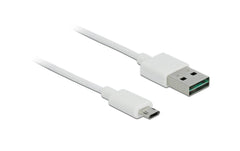 USB2.0-Kabel Easy A-MicroB: 2m, weiss