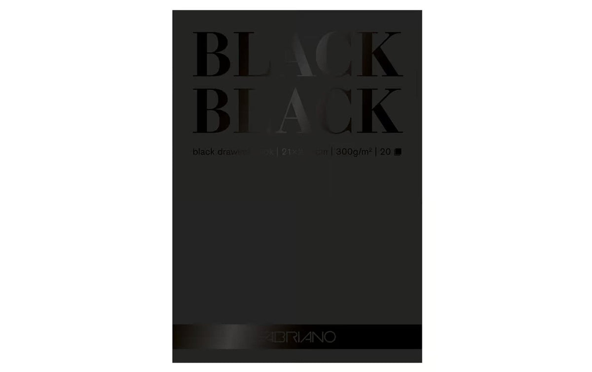 Fabriano Künstlerpapier Black Black A4