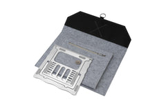 4SMARTS Tasche+Stand Grau/Silber