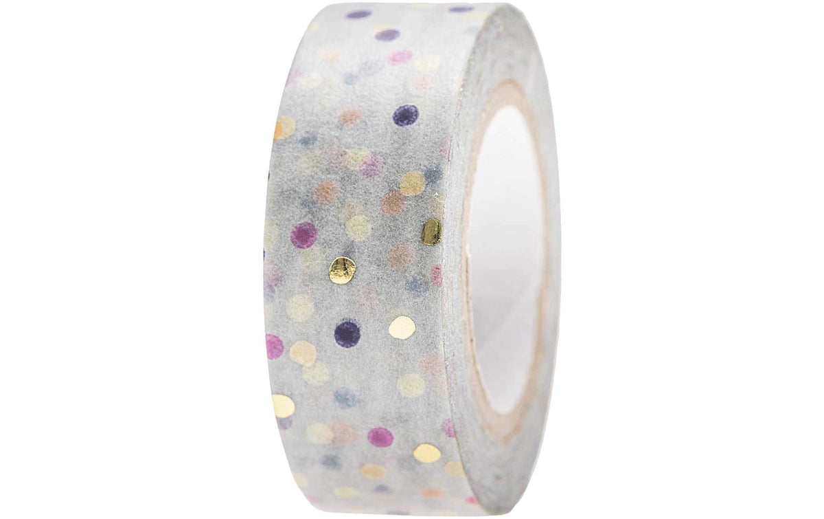 Rico Washi Tape Punkte, blau mix