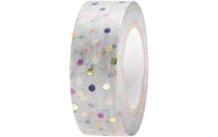 Rico Washi Tape Punkte, blau mix