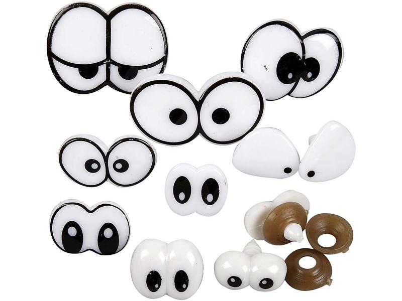 Creativ Company | Augen mit Ansteckvorrichtun | 2-3cm, 9 Designs
