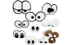 Creativ Company | Augen mit Ansteckvorrichtun | 2-3cm, 9 Designs