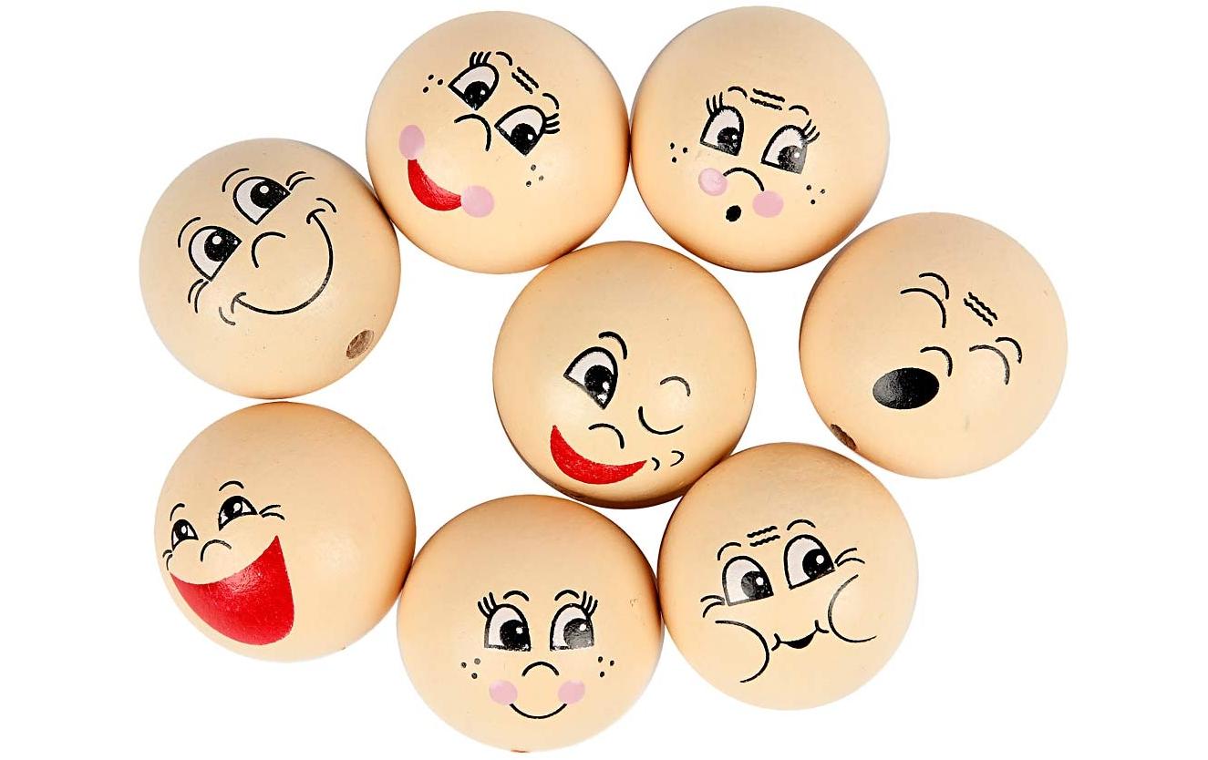Creativ Company Holzperlen Gesicht