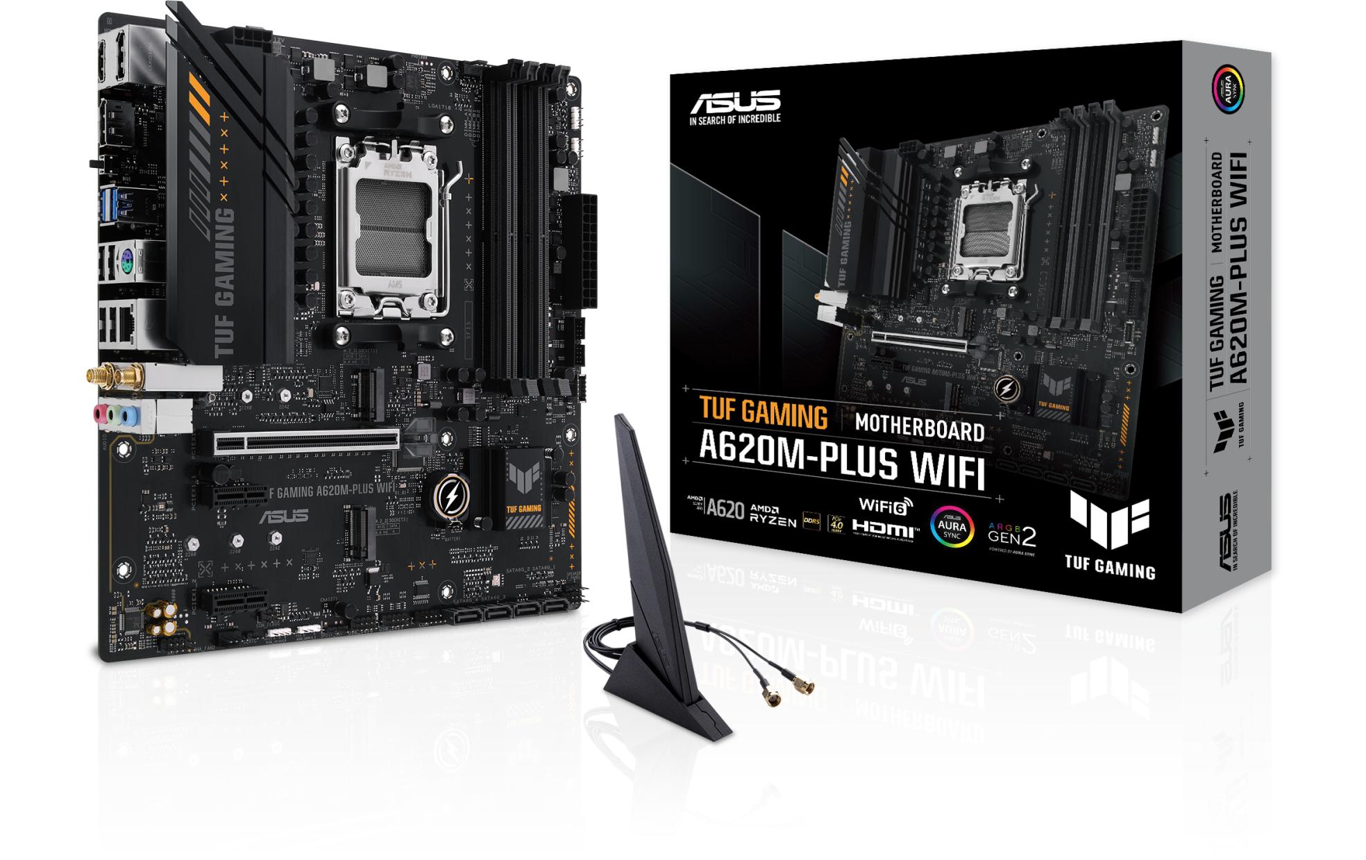 ASUS TUF GAMING A620M-PLUS WIFI, mATX, AM5