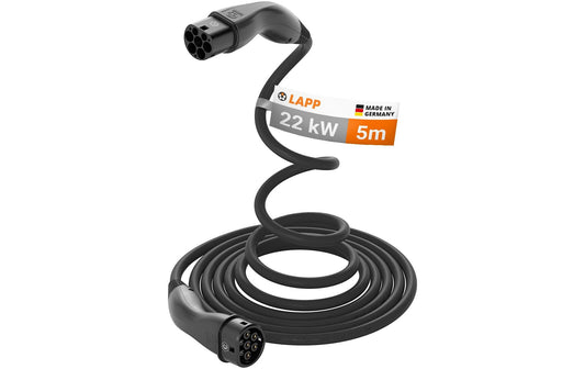 Lapp | Helix Ladekabel Typ 2 22kW Schwarz | 32A, 3-phasig