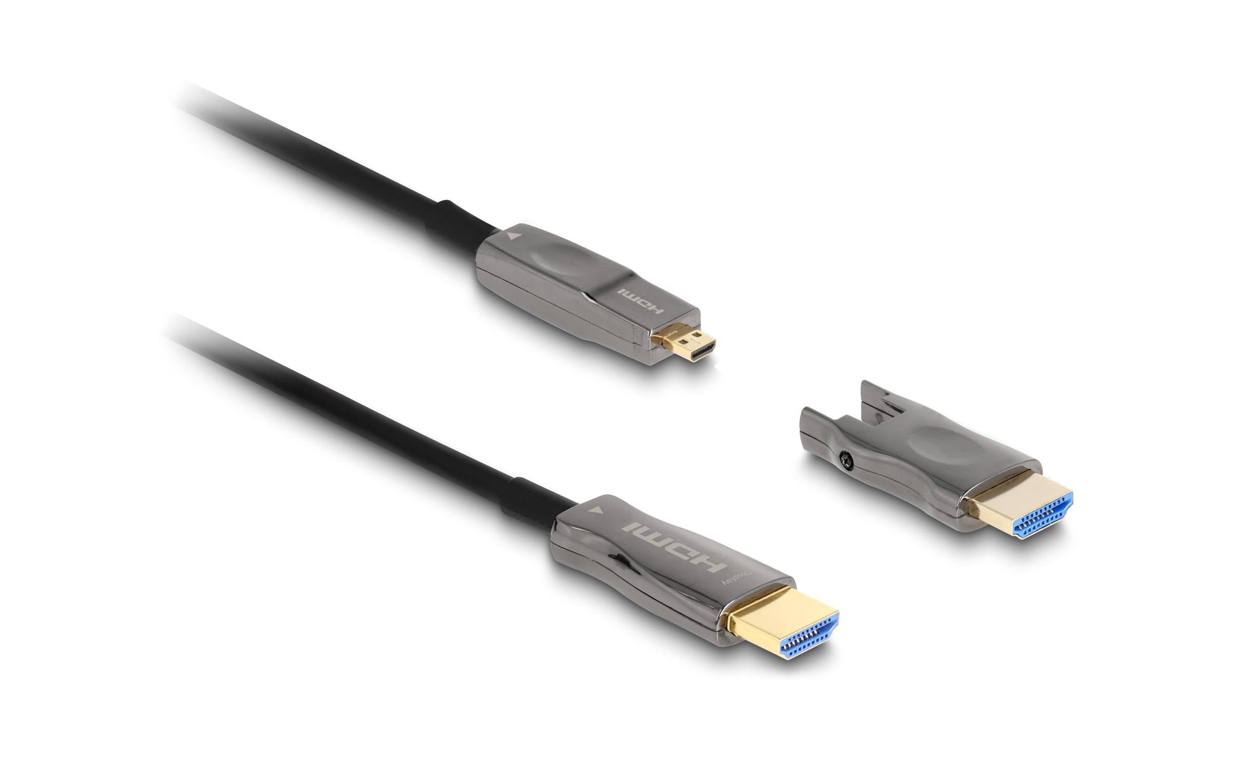 Delock, Optisches Kabel 5 in 1 HDMI, 20 m,