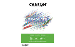 Canson | Block Graduate Zeichnen weiss A4 | 160g/m2, 30Bl, leicht gekörnt, FSC