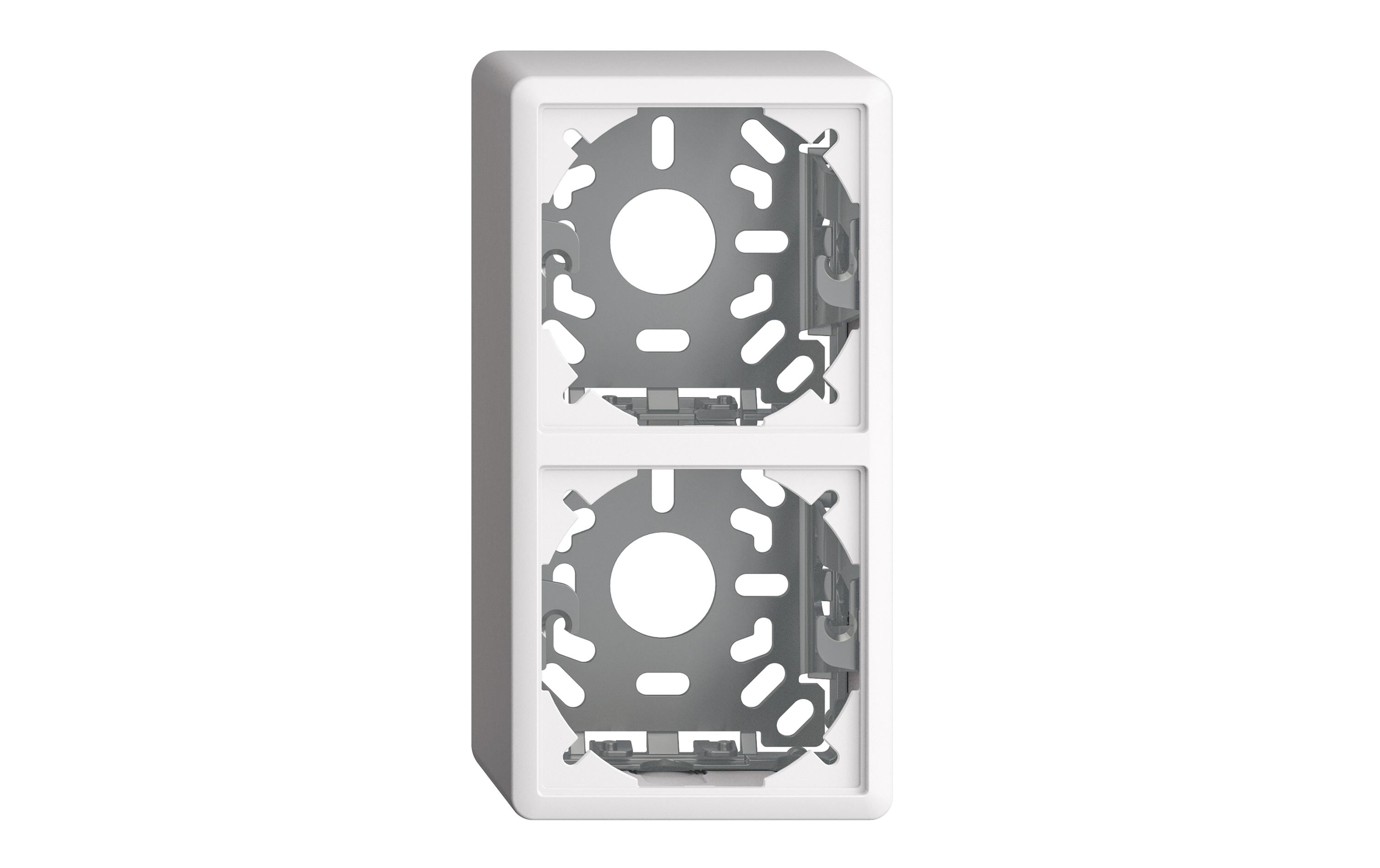 Feller EDIZIOdue Sockel I+I 54mm, AP, weiss