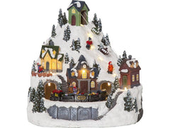 Star Trading | Dekor Landschaft Alpville | IP20, Multicolor, Warmweiss