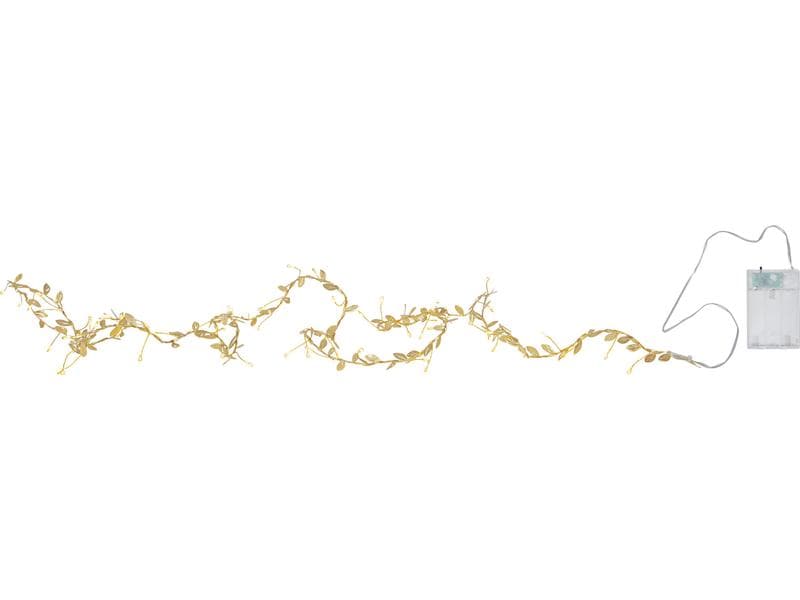 Star Trading | Lichterkette Winny | IP20, Warmweiss, Gold
