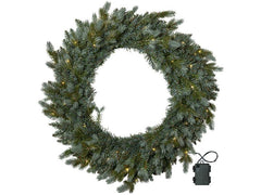 Star Trading | Kranz GREYLAND | IP44, Warmweiss, Grün