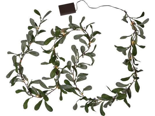 Star Trading | Girlande Mistel | IP20, Warmweiss, 20 LED
