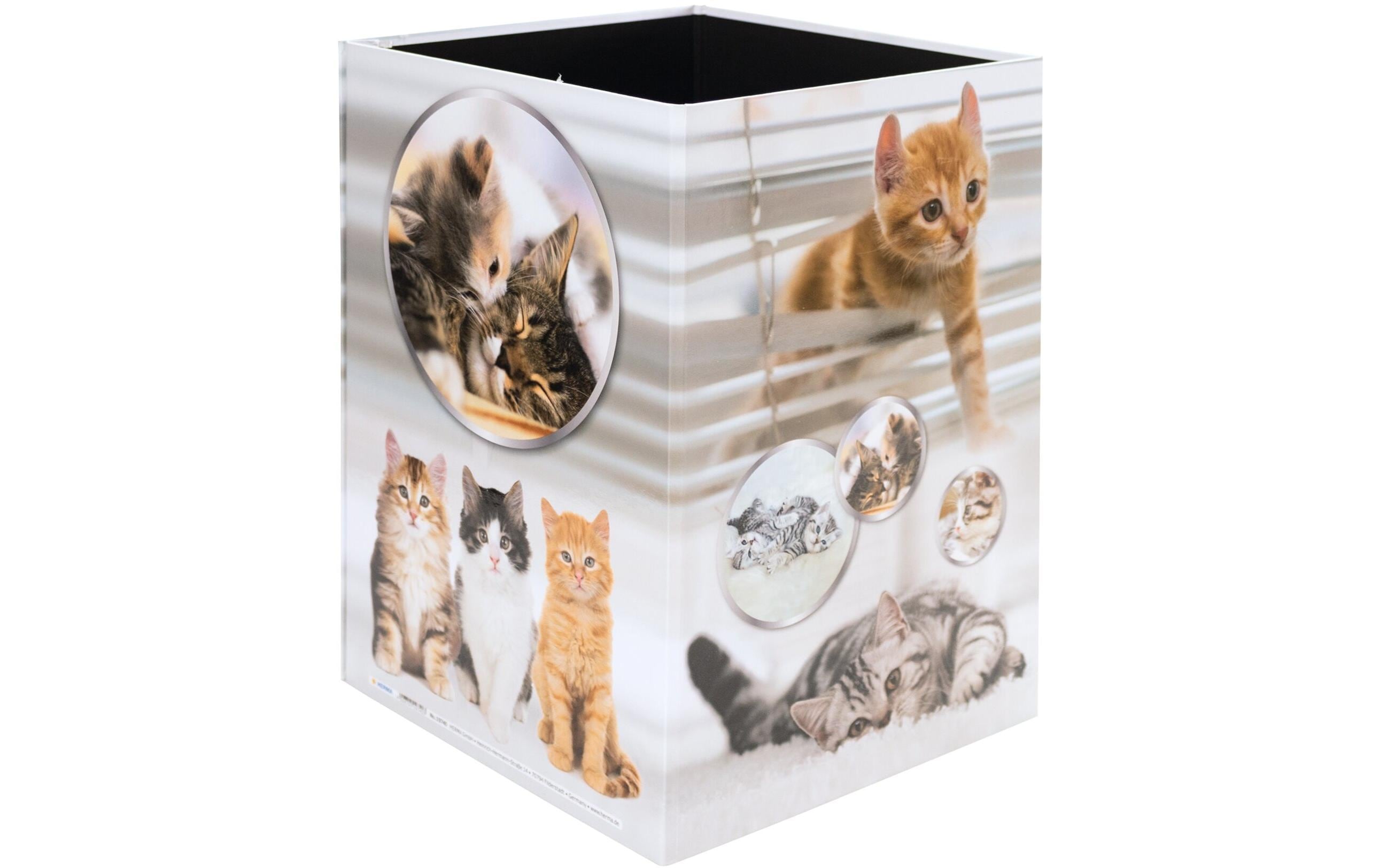 Herma Papierkorb Katzen