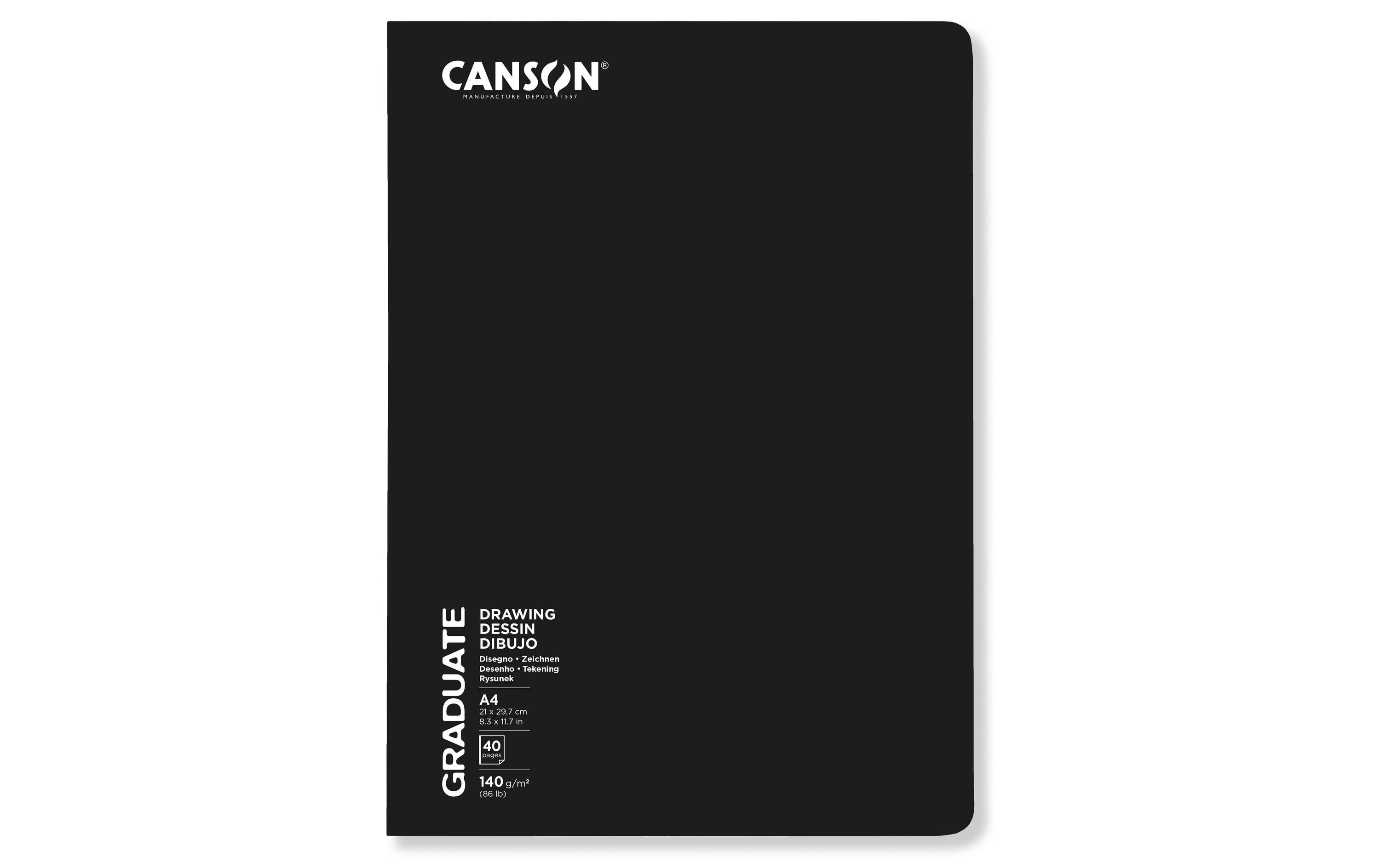 Canson Zeichenheft Graduate Agrafe A4