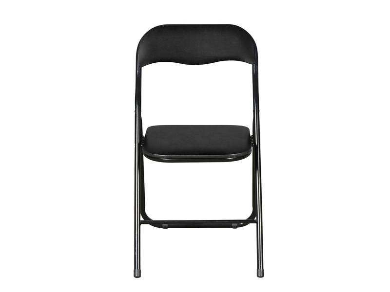 Schou | Klappstuhl Schwarz | Metall, 44x45x78cm, 100kg belastbar