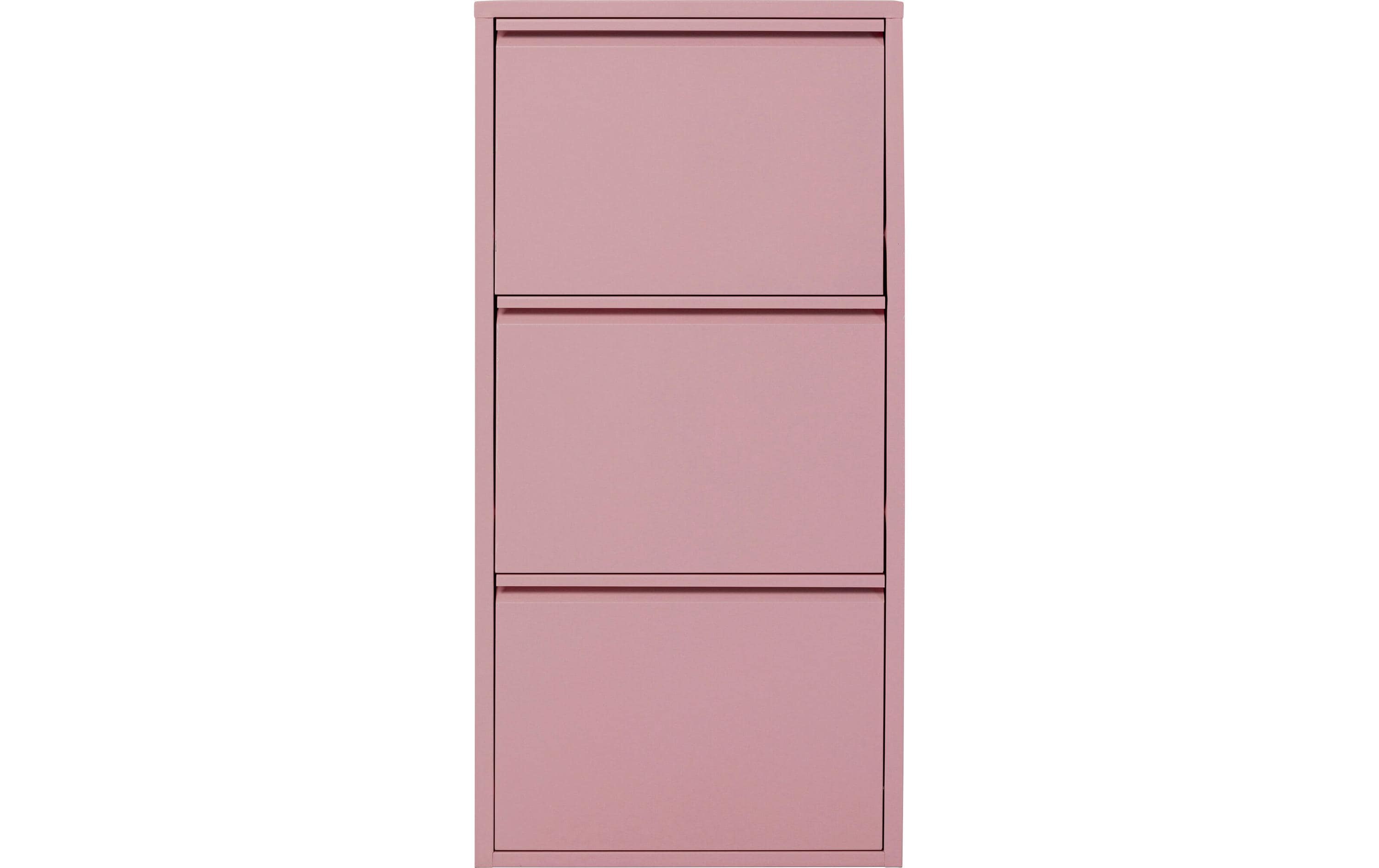 Kare Schuhschrank Caruso 3er, Rosa