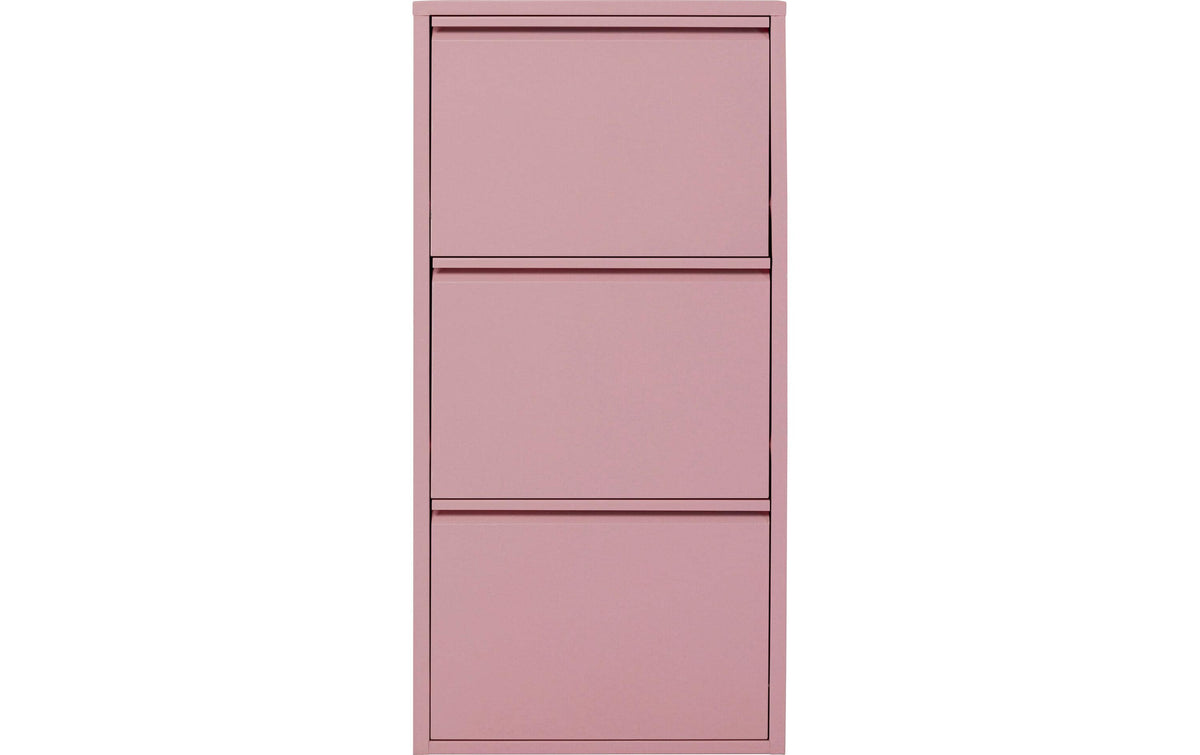 Kare Schuhschrank Caruso 3er, Rosa