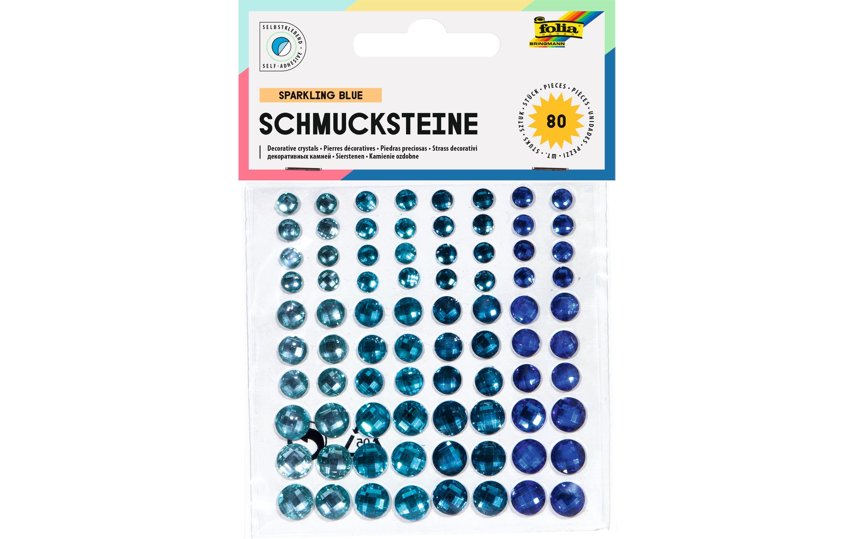 Folia, Schmucksteine Sparkling Blue selbstk
