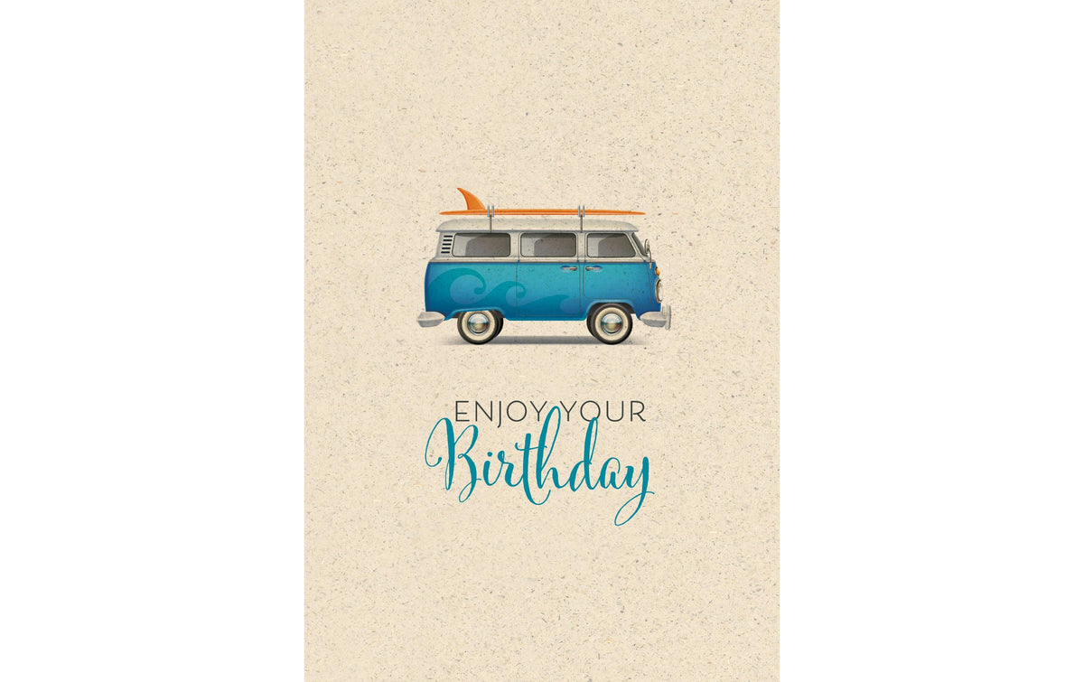 Natur Verlag, Geburtstagskarte VW Bus 17.5