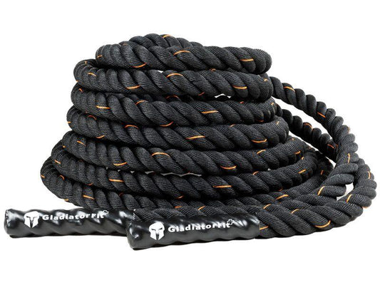 Gladiatorfit | Battle Rope | wellenförmig aus Polyester, Länge: 15m