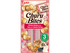 CIAO Churu | Bites Thunfisch, Lachs & Huhn | 3 x 10g