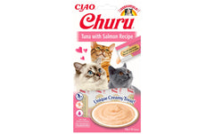 CIAO Churu | Pürees Thunfisch & Lachs | 4 x 14g
