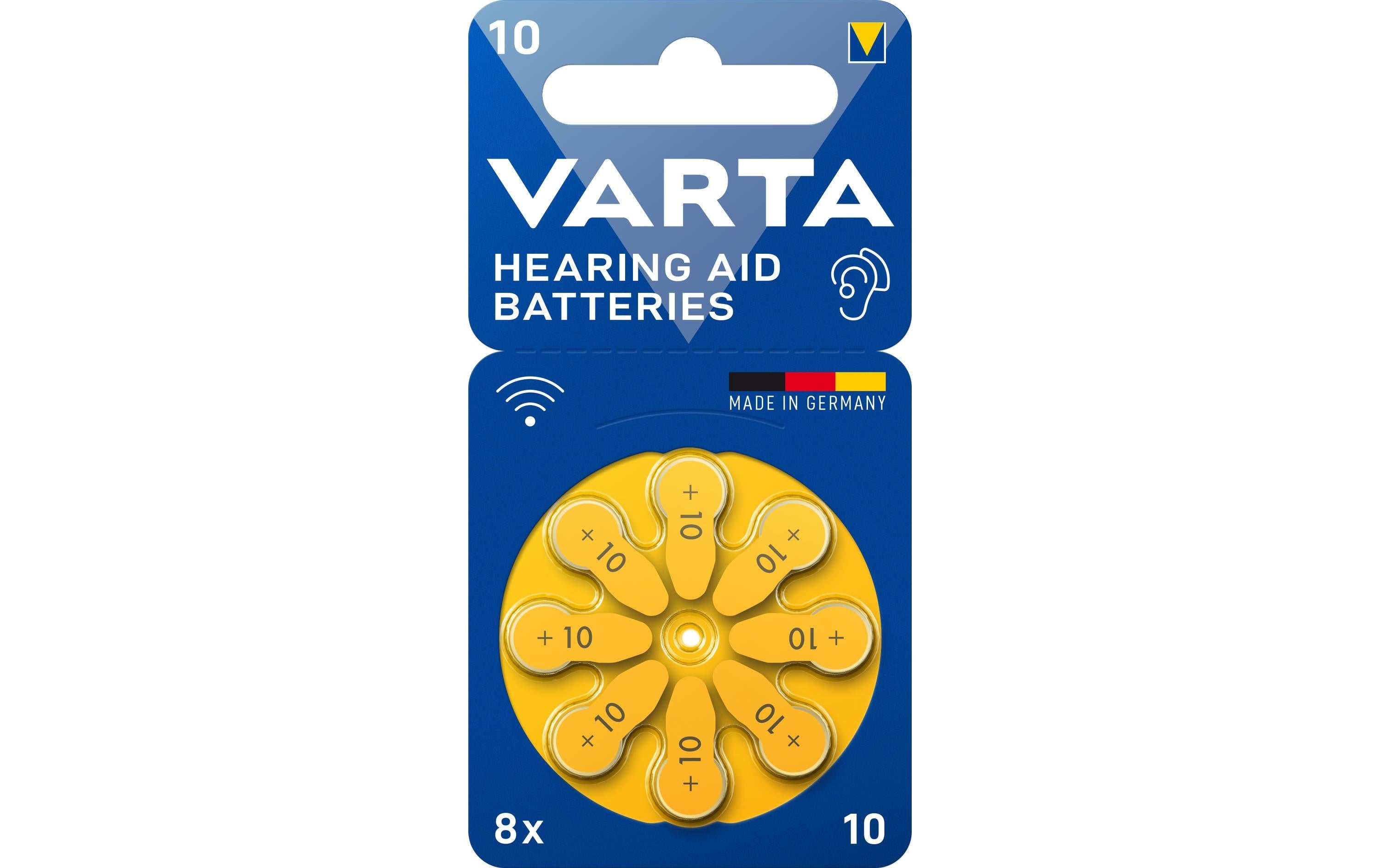 VARTA Hörgerätebatterie 10, 1.45V, 8Stk