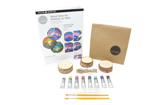 Daler Rowney Creative Set Wood Slice Art