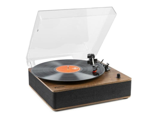 Fenton | RP161 | Plattenspieler Speaker/BT, dunkle Holzoptik