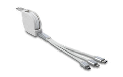 Delock USB-C 3 in 1 Aufrollkabel