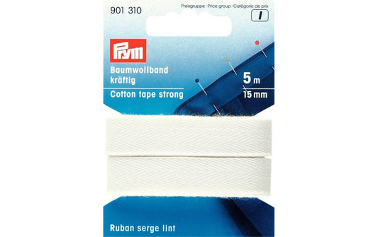 Prym Baumwollband kräftig, weiss