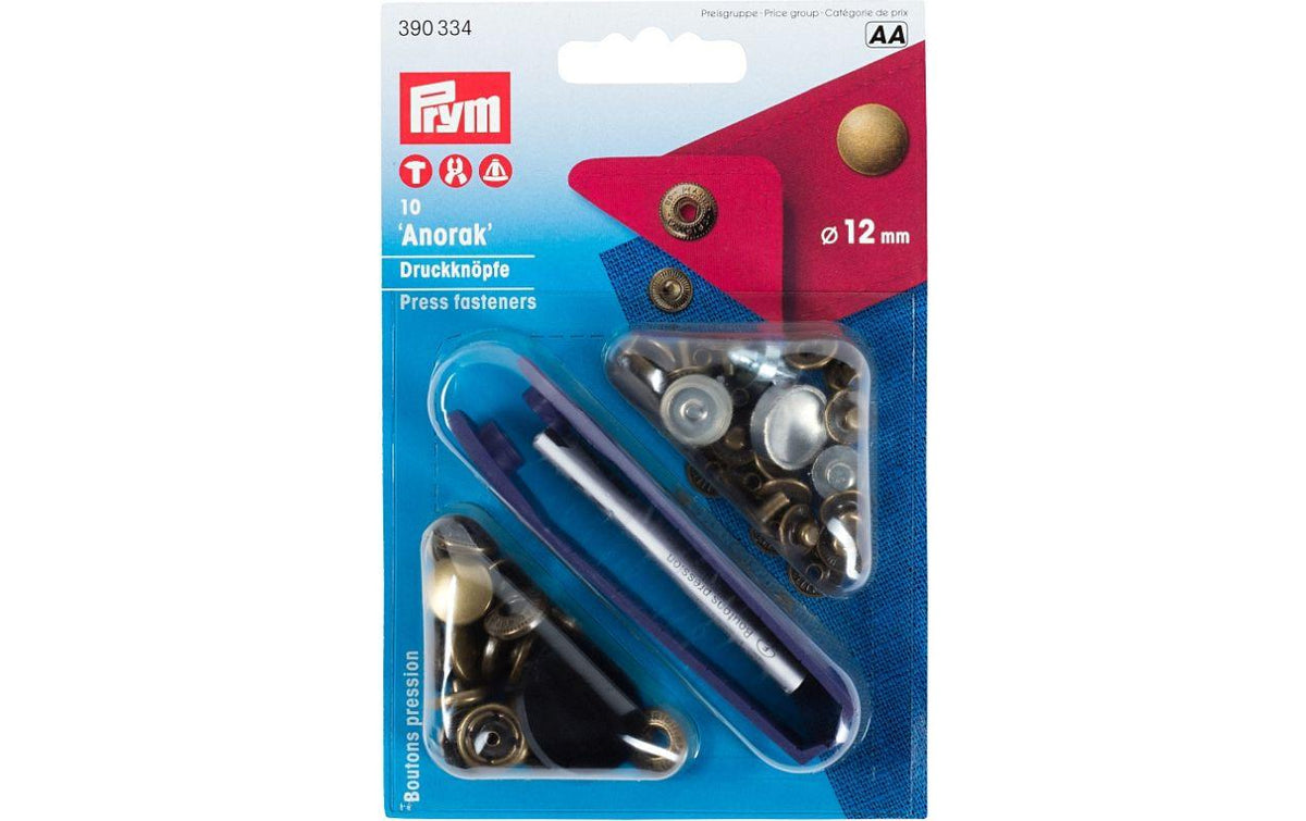 Prym Druckknopf Anorak, altmessing