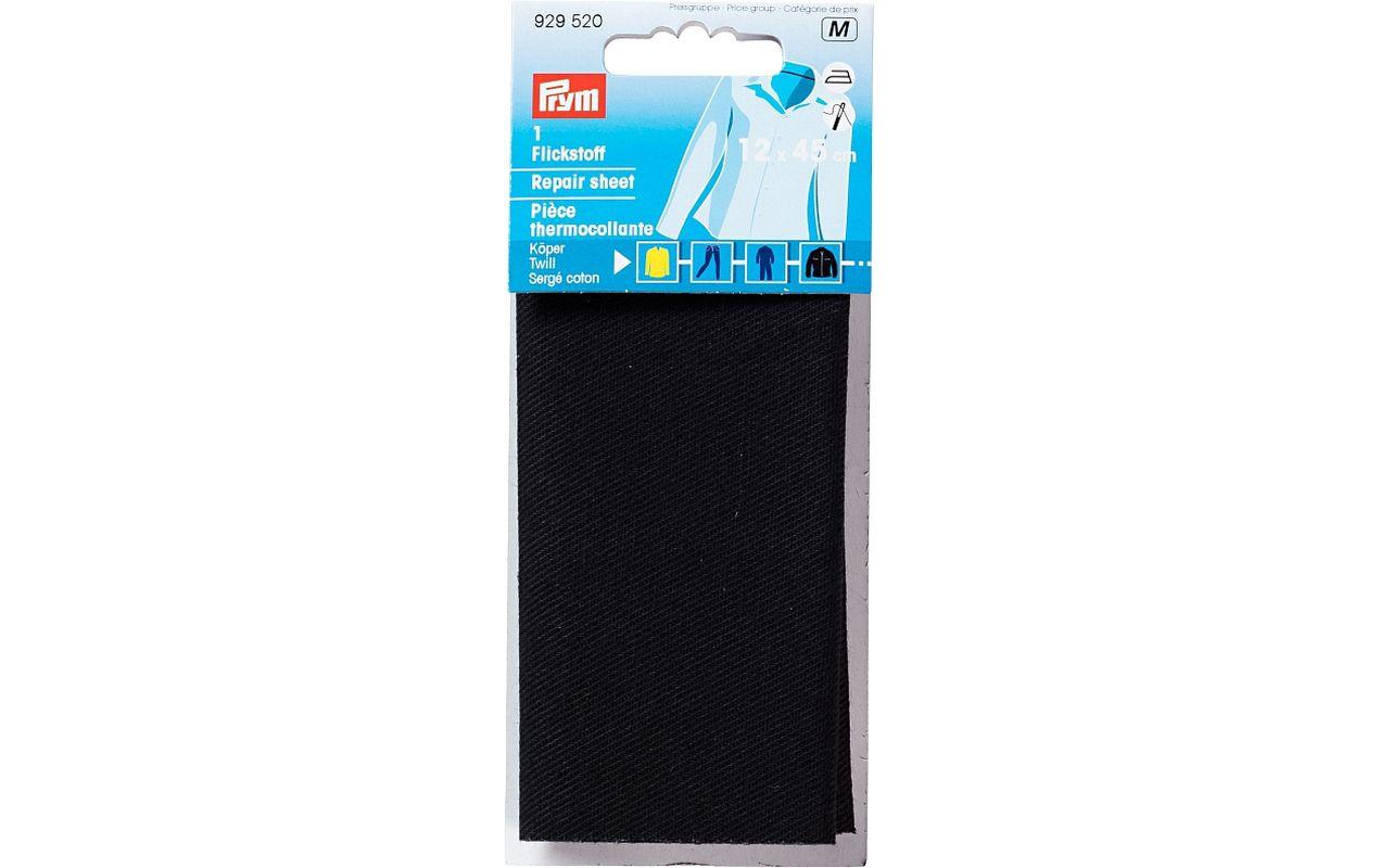 Prym, Flickstoff Schwarz, 12 x 45 cm