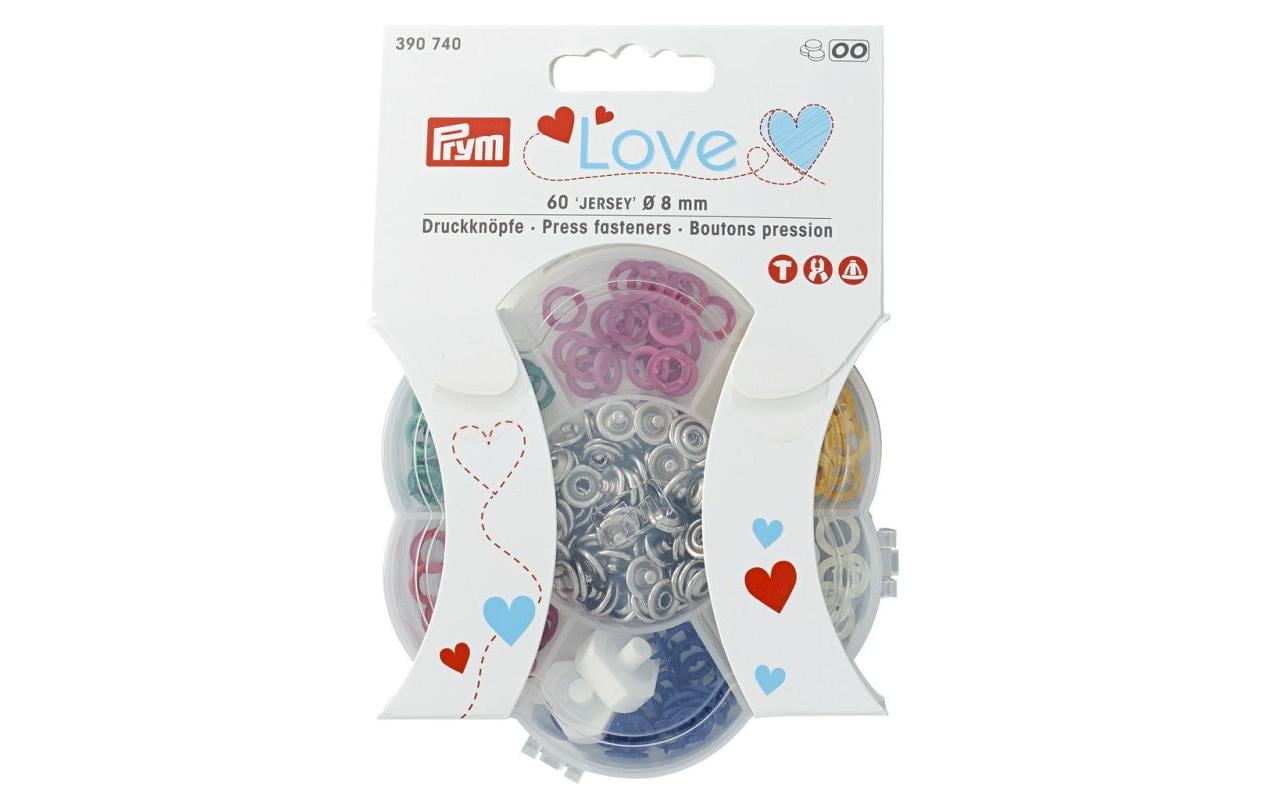 Prym Love, Druckknöpfe Love Jersey Bunt, 8