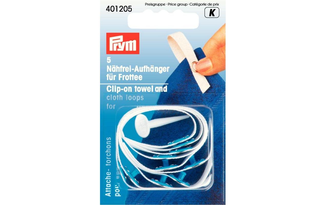 Prym Nähfrei-Aufhänger Frottee, weiss
