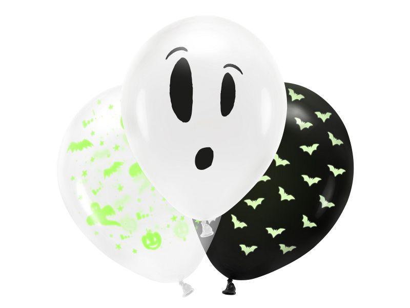 Partydeco | UV-Ballons | 7cm, BOO! Mix