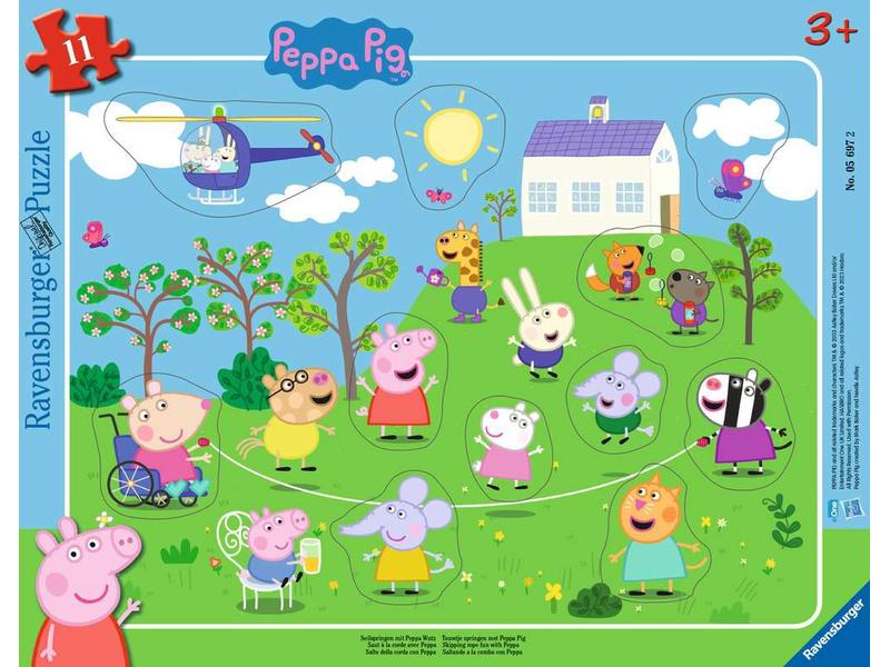 Ravensburger | Puzzle Seilspringen mit Peppa Wutz | Ab 3 Jahren