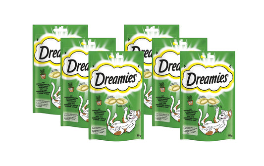 Dreamies | Snack mit Katzenminze-Geschmack | 6x60g
