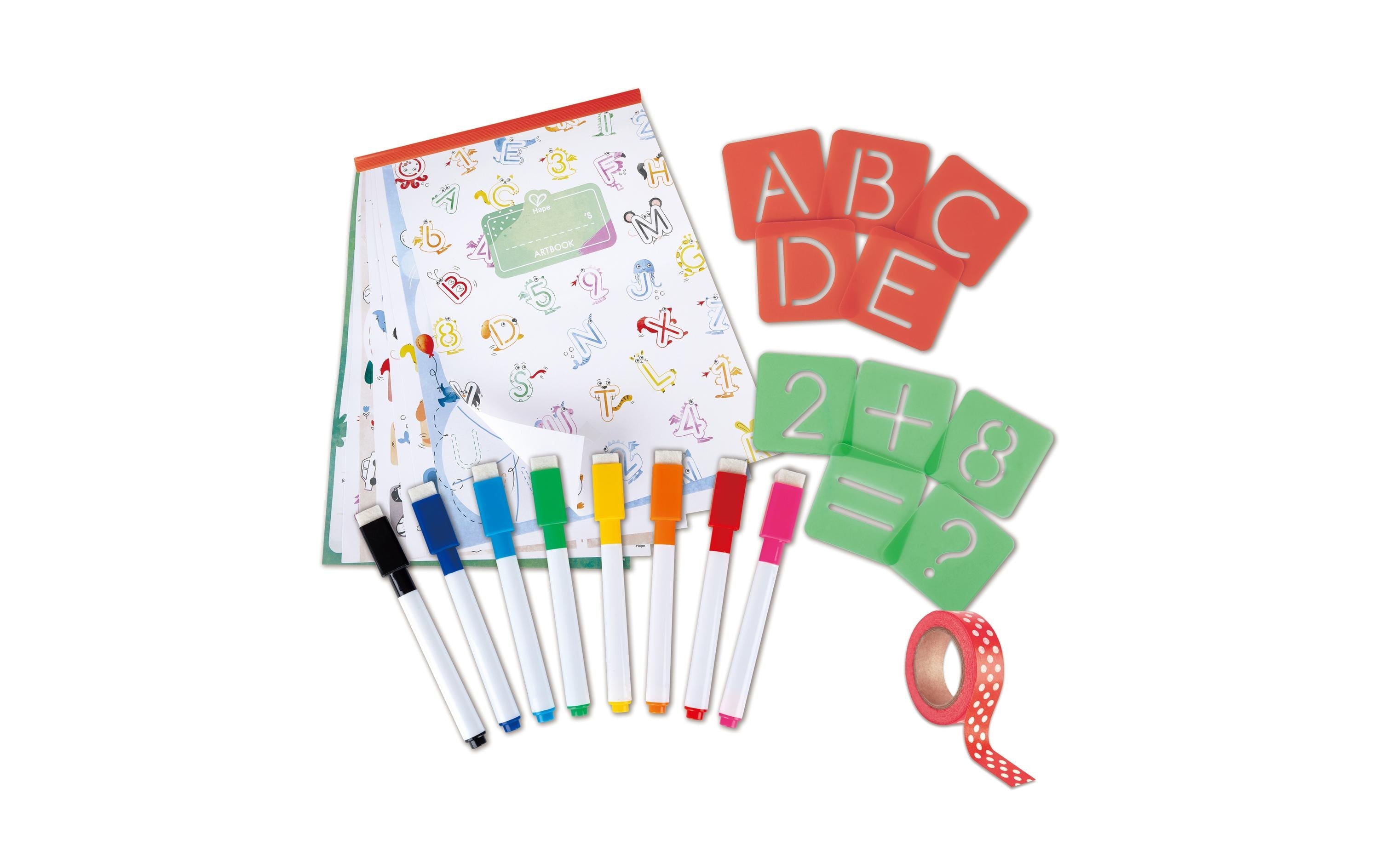 Hape ABC und Zahlen Schablonen