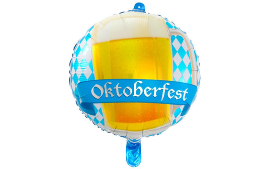Folat | Folienballon Masskrug Oktoberfest | mehrfarbig, 43cm, rund
