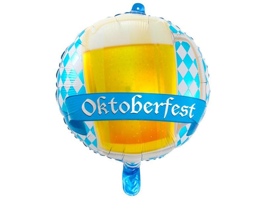 Folat | Folienballon Masskrug Oktoberfest | mehrfarbig, 43cm, rund