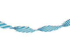 Folat | Girlande aus Krepppapier | blau-weiss, 6m