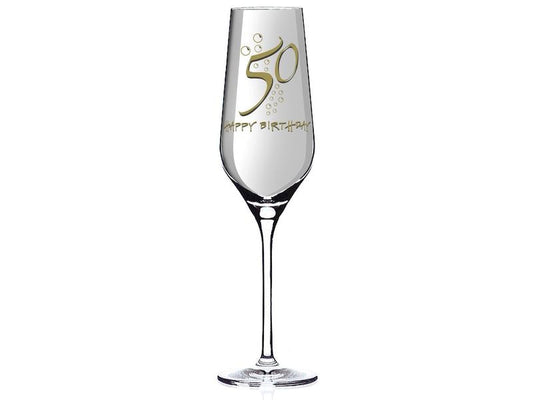 Wate | Sektglas | Happy Birthday 50