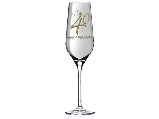 Wate | Sektglas | Happy Birthday 40