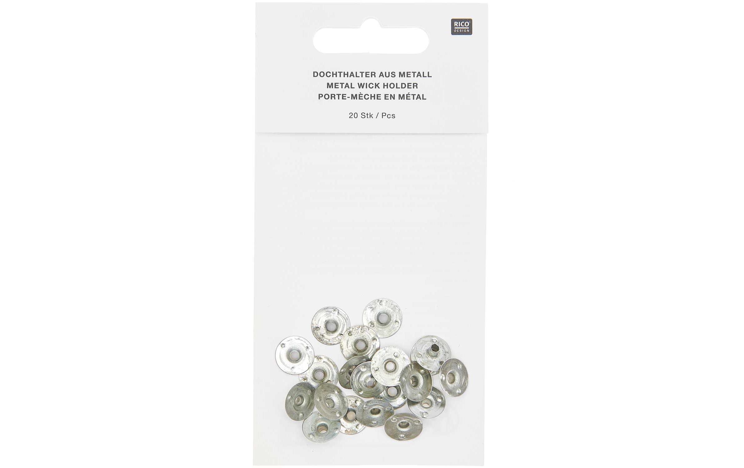 Rico Dochthalter aus Metall, 20 Stk