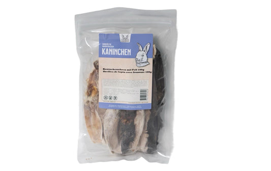 Kaufit Kaninchenohren mit Fell 100g