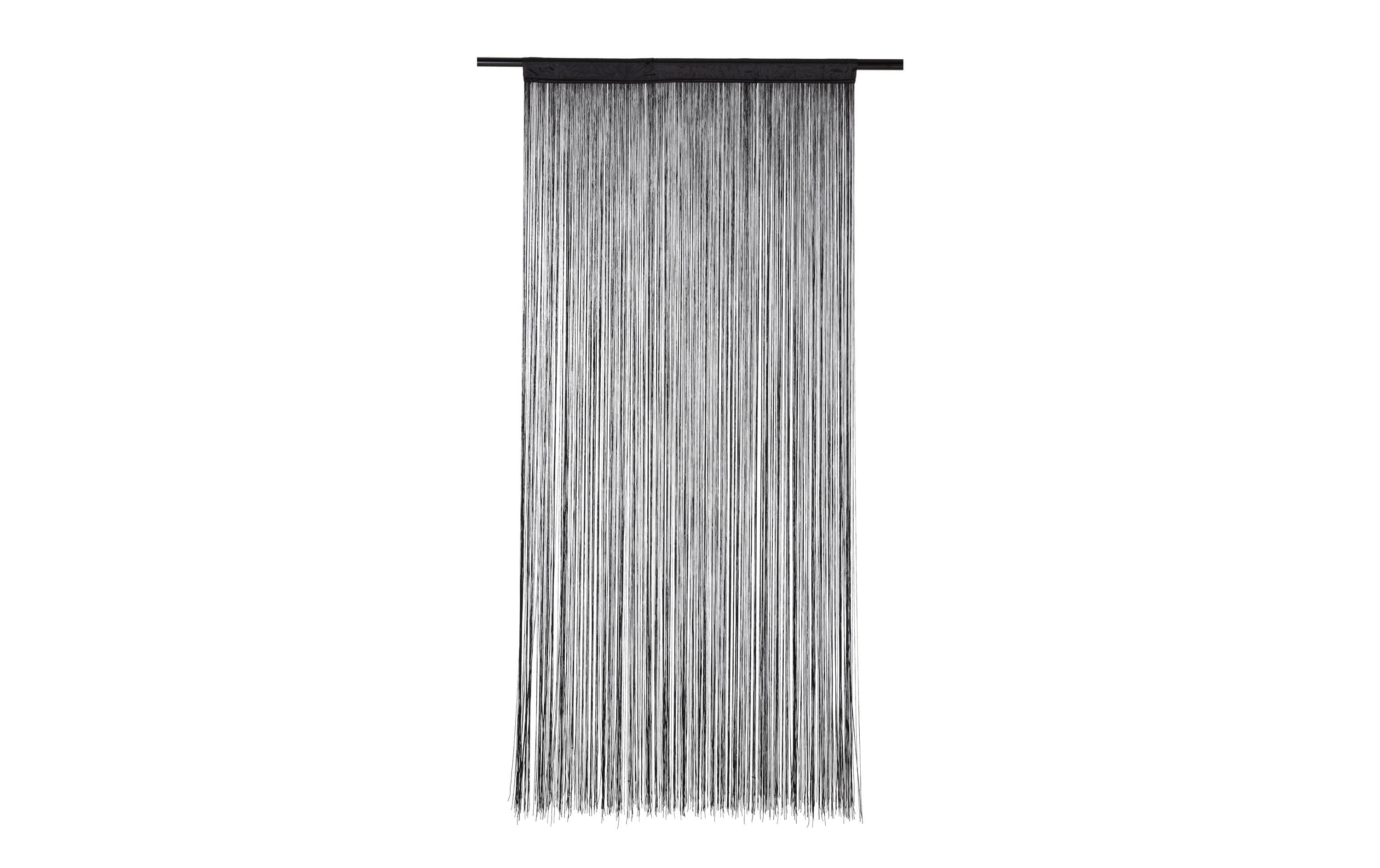 COCON, Fadenvorhang 90 cm x 200 cm, Schwarz